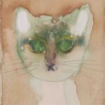 緑色の眼の猫 1号